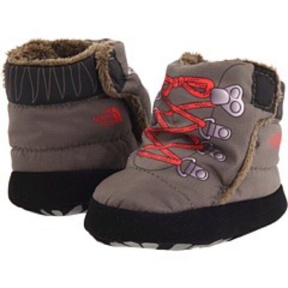 The North Face Kids Nse Infant Bootie Infant Demitasse Brown Tnf Red - Picture 1 of 13